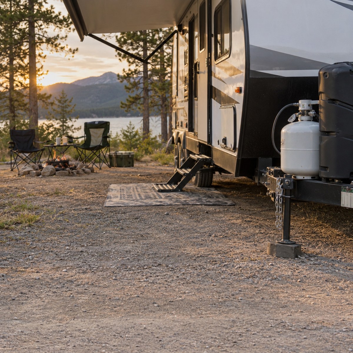 RV propane service — cylinder fills for motor homes and campers at 49 Express Pit Stop
